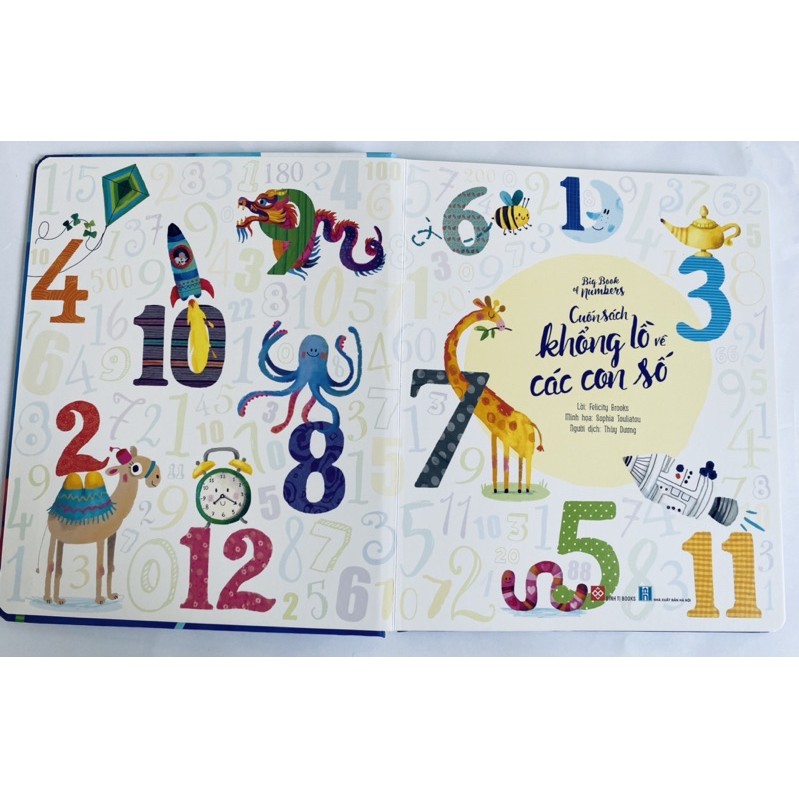 Sách - Big Book of numbers - Cuốn sách khổng lồ về các con số