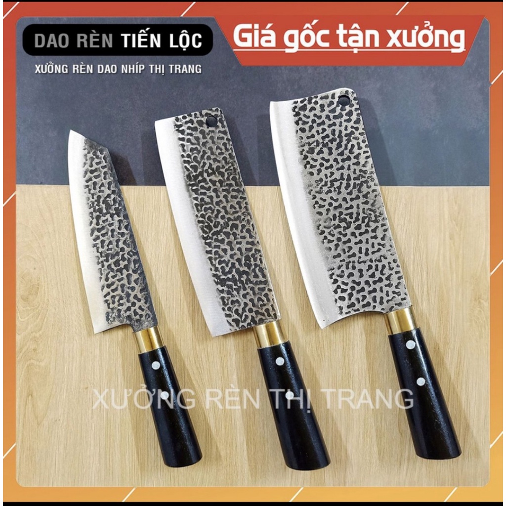 BỘ DAO 3 MÓN CHUYÊN DỤNG LÀM TỪ NHÍP Ô TÔ