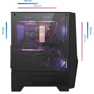 Thùng máy Case MSI MAG FORGE 100R Mid Tower Hàng Chính Hãng