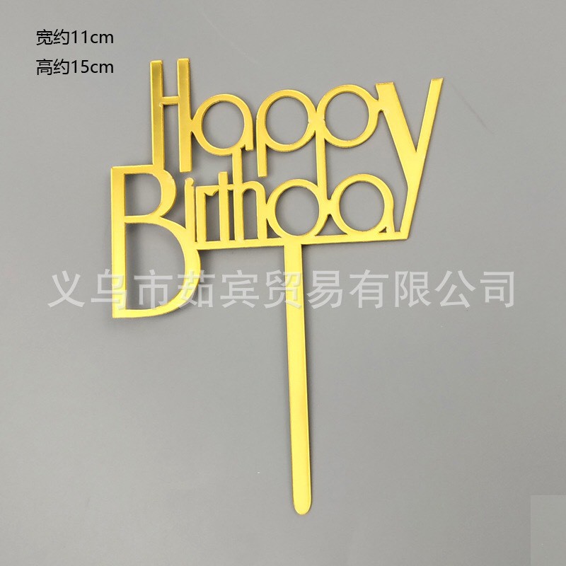 Phụ Kiện Trang Trí Bánh Sinh Nhật Bánh Kem - Combo 10 chiếc Meka B cứng