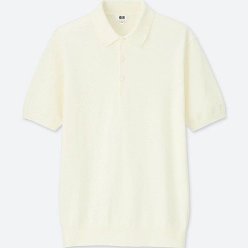 ÁO Mông Tơ Ghi  POLO UNIQLO WASHABLE KNITTED SHORT