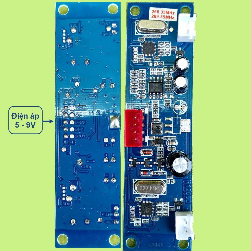 Micro không dây đôi VHF loa kéo mạch loa kéo màu vàng, micro cho loa kéo