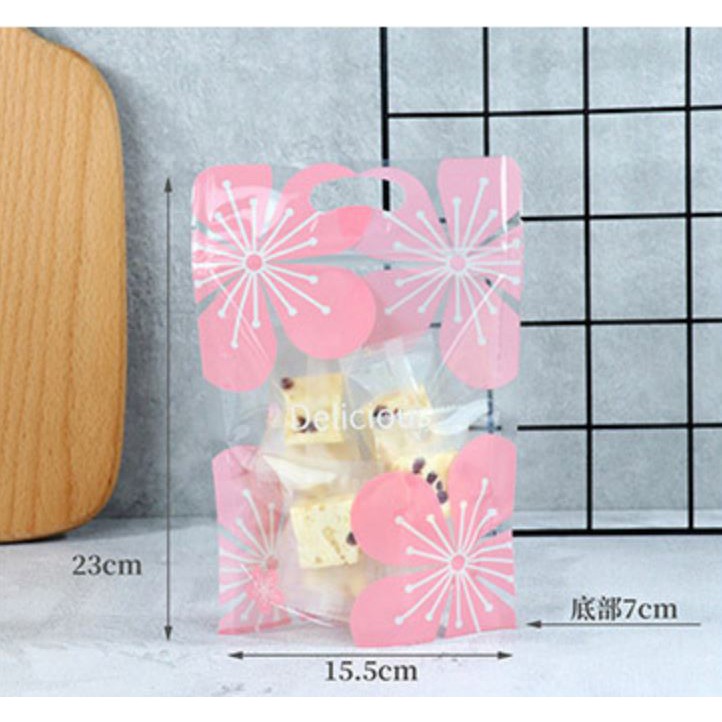 50 cái túi zip hình các mẫu dùng để đựng kẹo, bánh khô và mứt ô mai