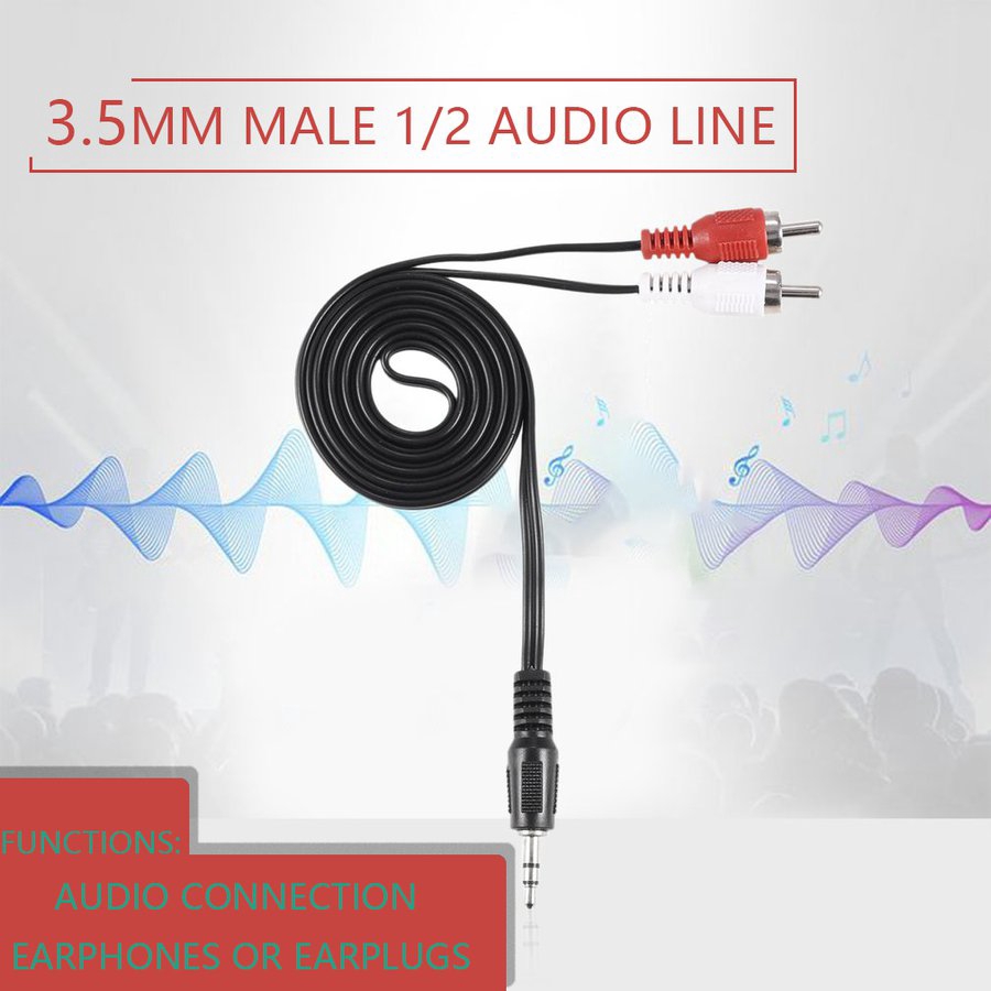 Cáp chuyển đổi Kapel chuyển chuôi 3.5mm sang 2 chuôi RCA chuyên dụng