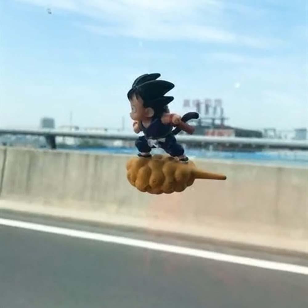 Mô Hình Nhân Vật Goku Ngộ Nghĩnh Bằng PVC Trang Trí Xe Hơi
