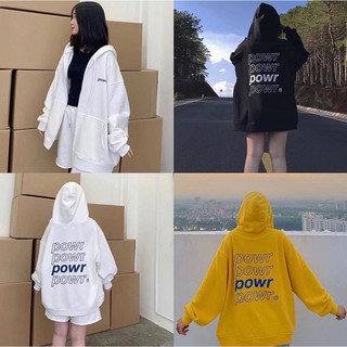 HOODIE ZIP NỈ BÔNG POWR
