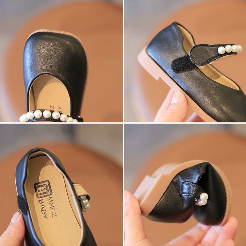 Giày  búp bê cho bé đế mềm,Giày bít quai dán và gắn nơ dễ thương Hàng Chính Hãng MGbay MSP V290