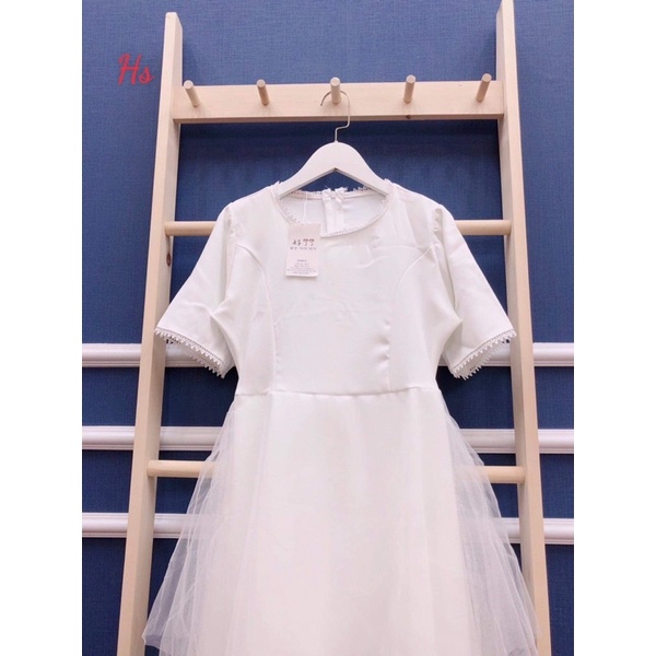 Váy von 2 lớp cổ ren HS6