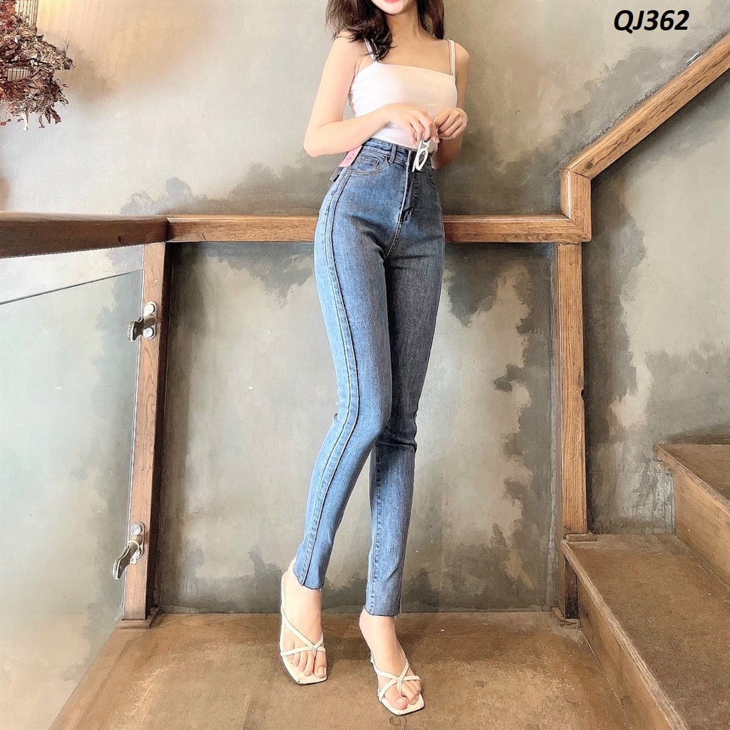 Quần jeans nữ Skinny lưng cao Hack dáng đẹp QJ362