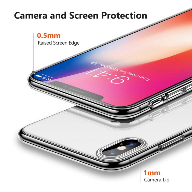 Ốp Điện Thoại Mỏng Trong Suốt Cho iPhone 11 Pro Max XR X XS Max 6 6s 7 8 Plus 7plus 8plus