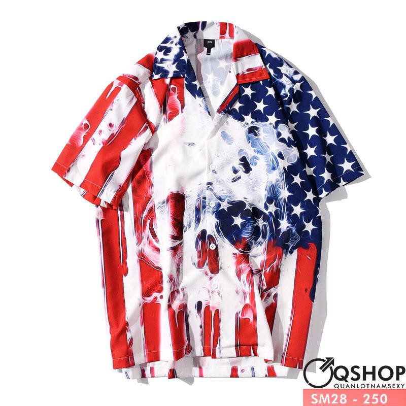 [SALE] ÁO SƠ MI HAWAI ĐI BIỂN FORM RỘNG SM28 QSHOP
