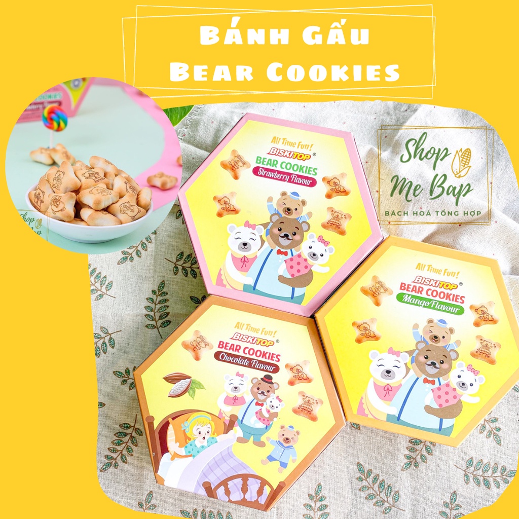 Bánh Quy Con Gấu Bear Cookies Indonesia 100g - Shop Mẹ Bắp [HSD 12/2023]
