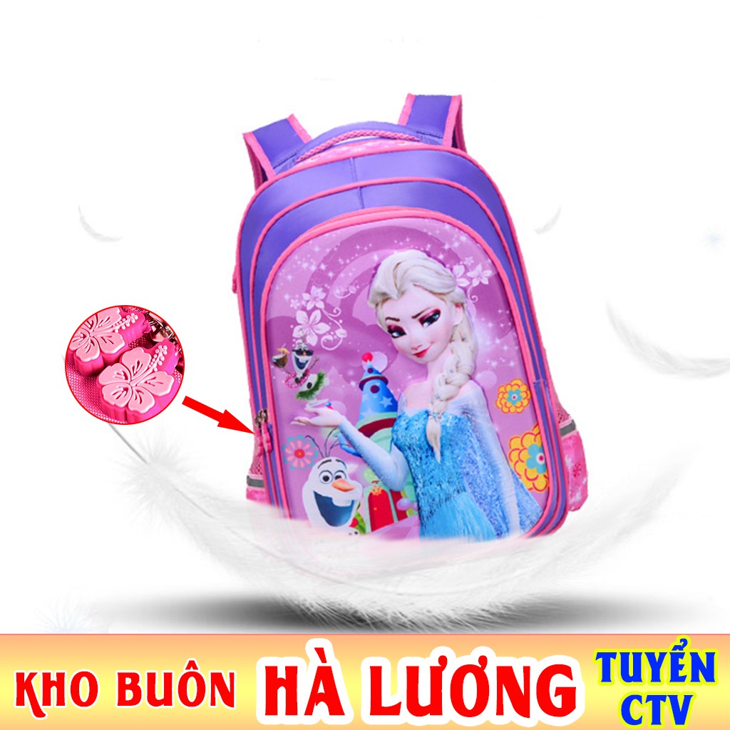 E3 balo bé gái elsa mẫu giáo lớp 1-6