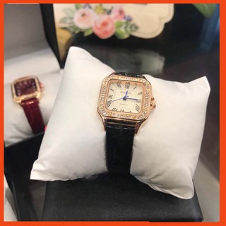 [Freeship] Đồng hồ nữ mặt vuông đính đá Bolun chính hãng 3T Swatch