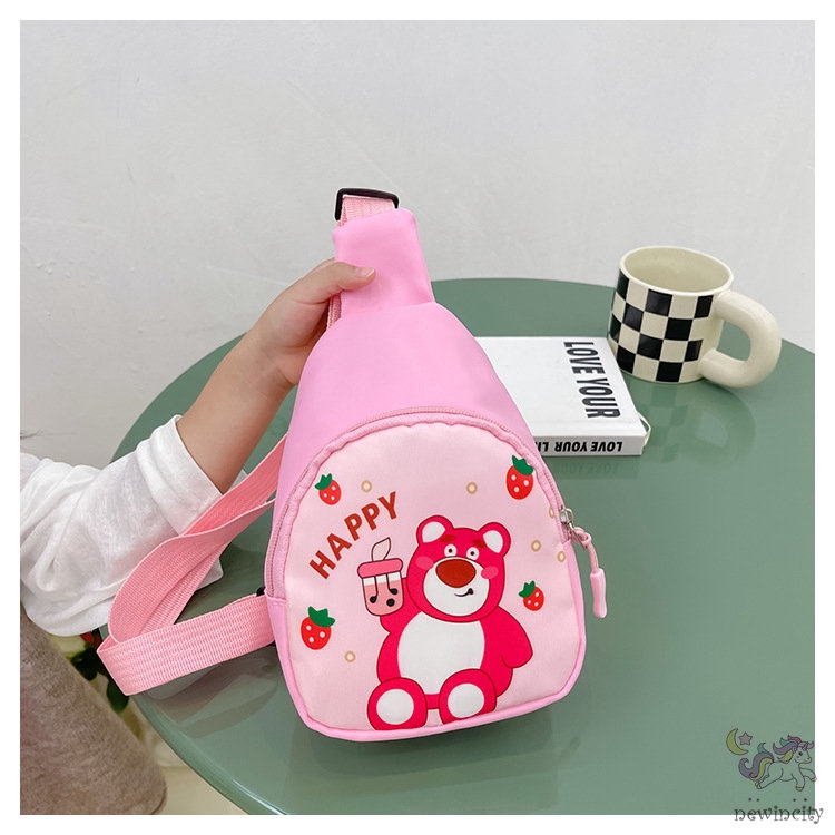 Túi Đeo Trước Ngực Vải Canvas Phong Cách Thời Trang Hàn Quốc Dành Cho Bé Trai Và Bé Gái