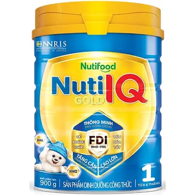 Sữa bột Nutifood Nuti IQ Gold lon 900g số 1,2,3