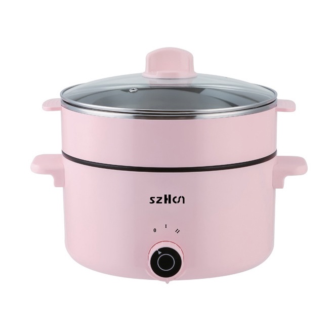 Nồi Lẩu Điện Đa Năng cao cấp , Dung tích 2,5L , Chống dính , Nấu Lẩu& Canh , Hầm, Chiên , Xào đa năng