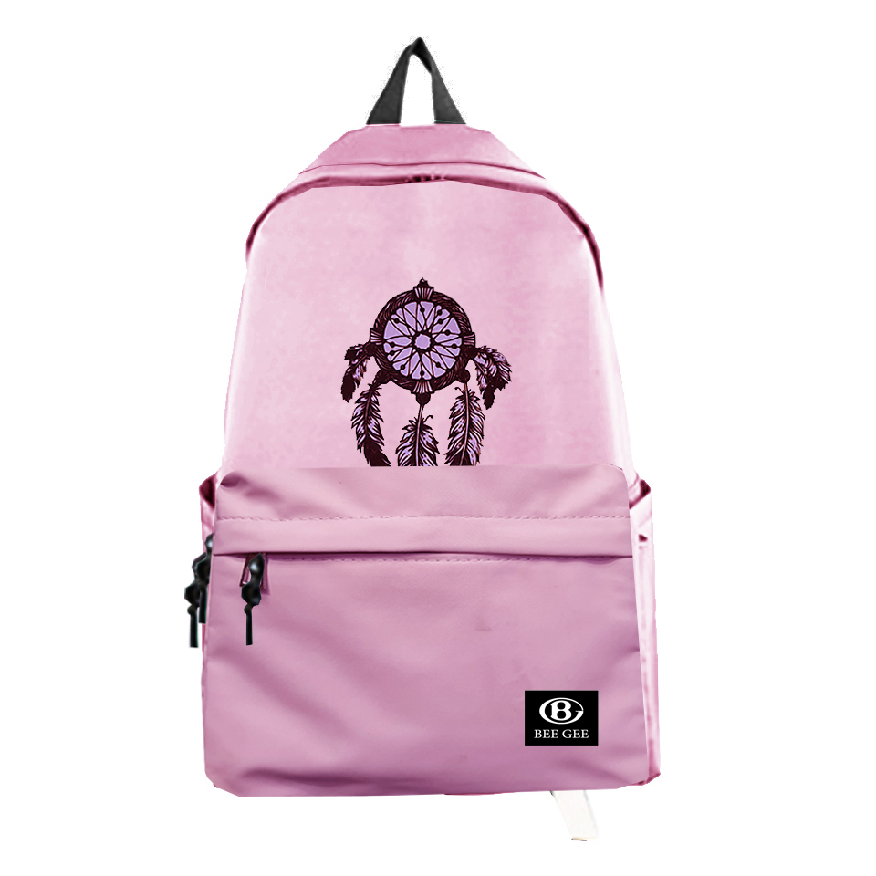 ( CHẤT LƯỢNG CAO ) Balo nam nữ unisex thời trang Hàn quốc BEEGEE 043 hoạ tiết lông chim độc lạ ( SIÊU NHẸ )