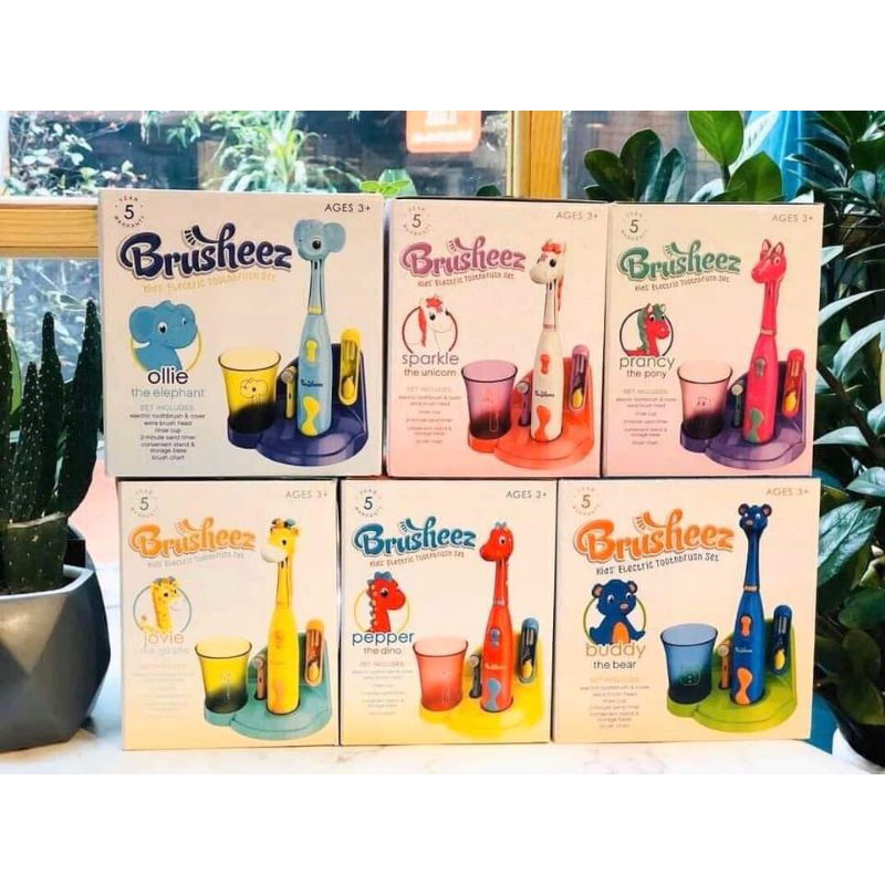 SET BÀN CHẢI ĐIỆN BRUSHEEZ CHO BÉ TỪ 3 TUỔI