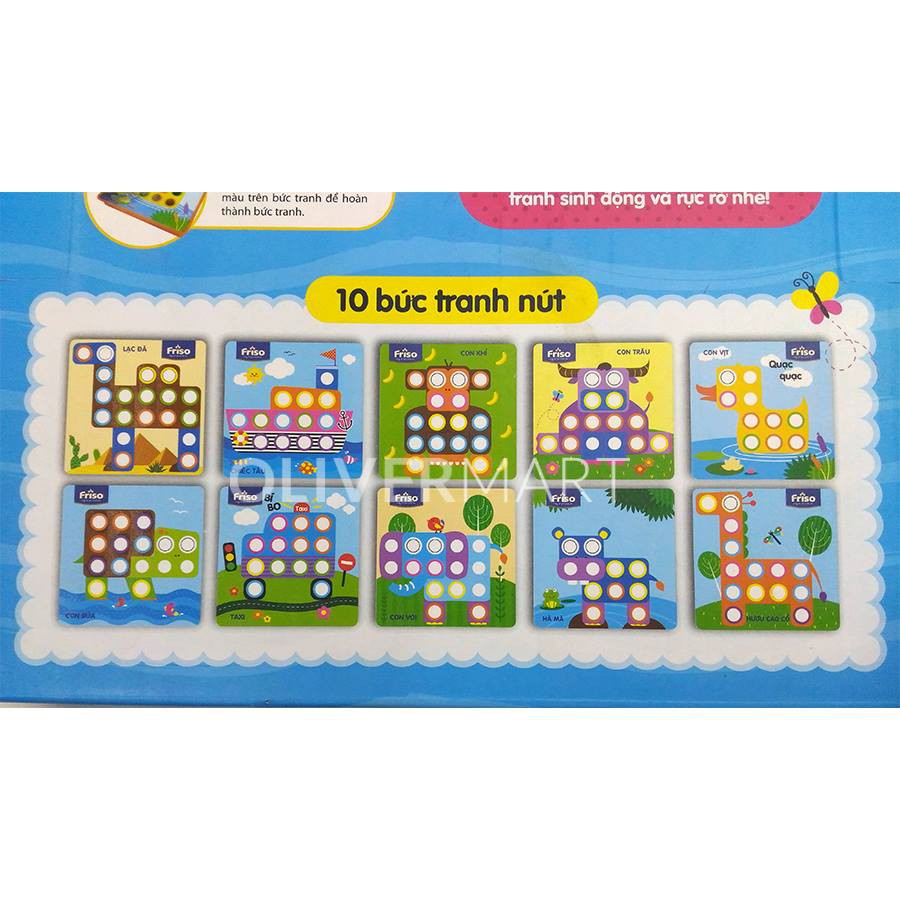 Tranh xếp nút Friso