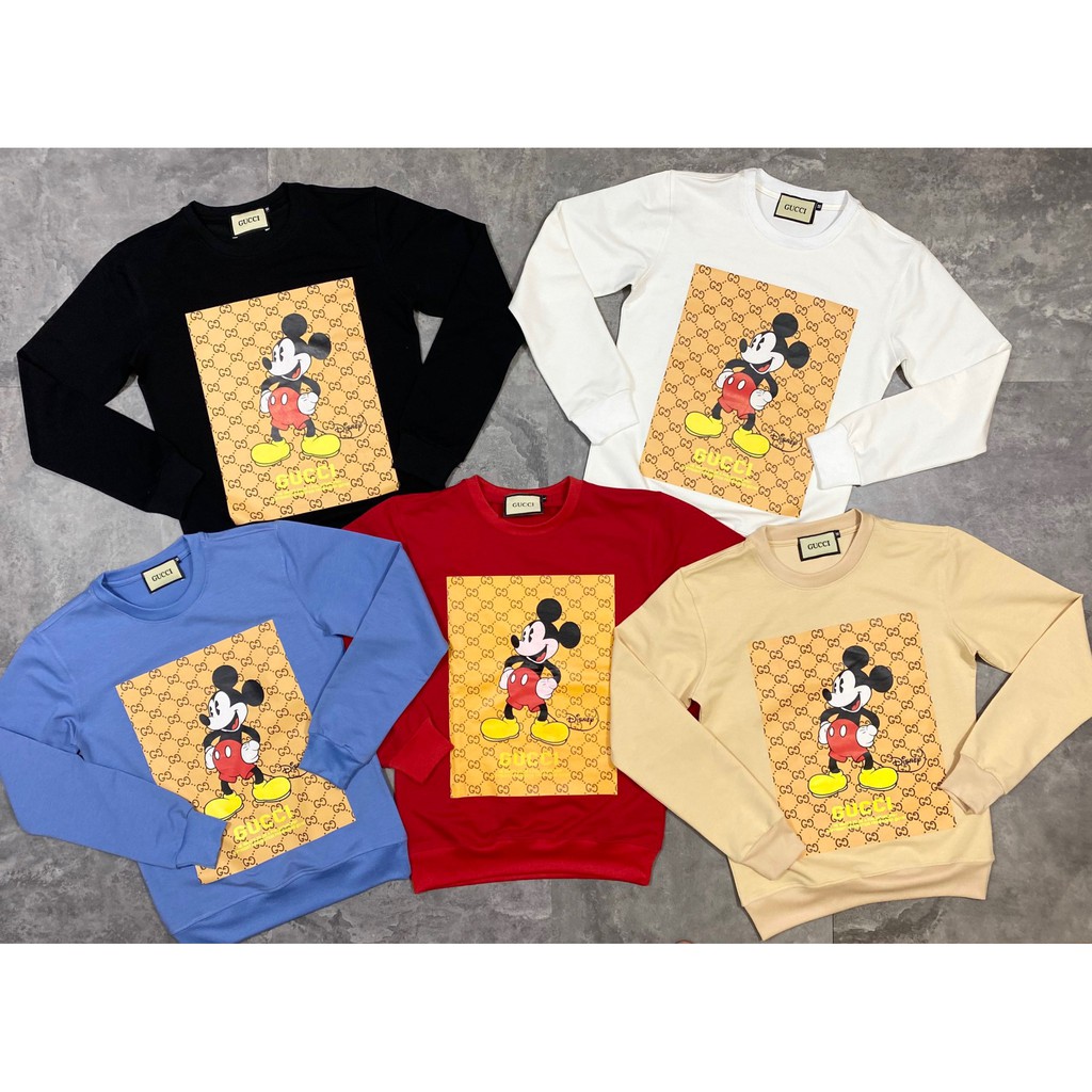 Sale Áo nỉ in Micky đủ màu chất nỉ da cá .