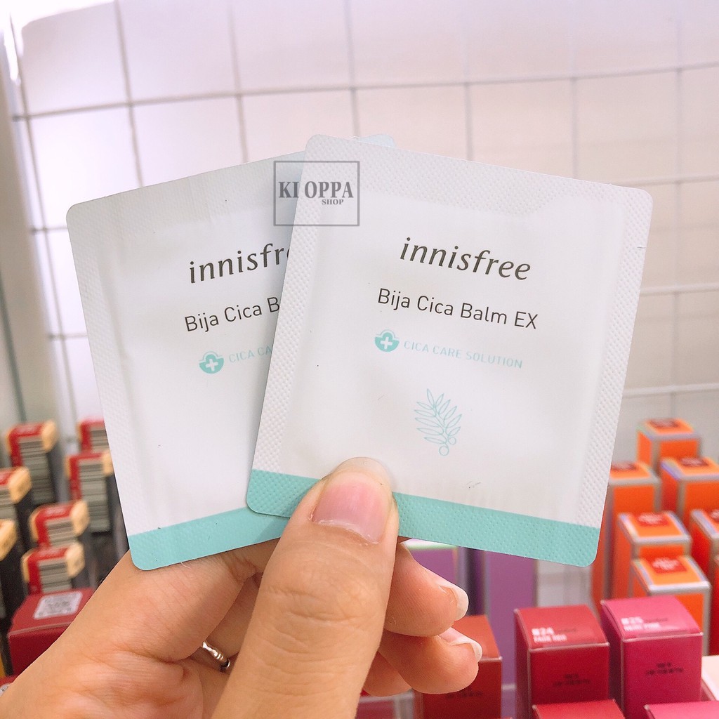 Sample kem chấm mụn innisfree Bija Cica Balm EX