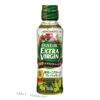 dầu oliu Ajinomoto nguyên chất OLIVE oil EXTRA VIRGIN 200g