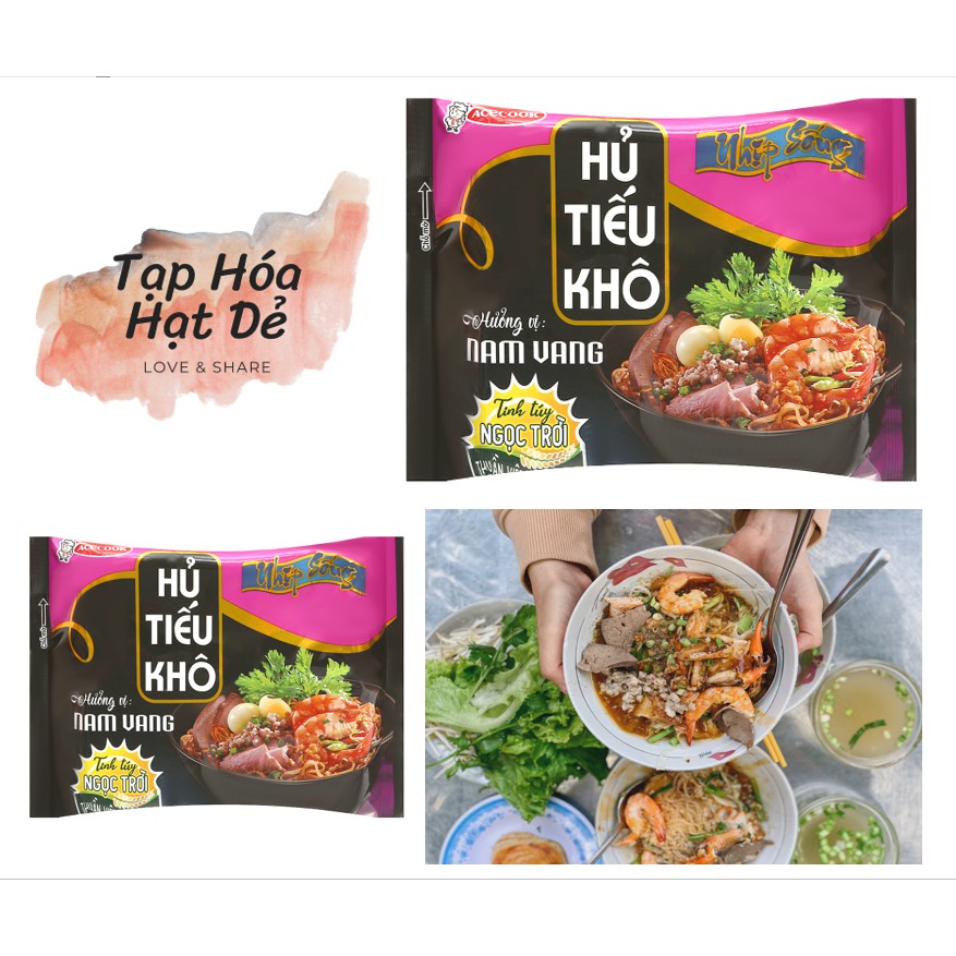 Thùng 18 gói Hủ tiếu khô Nhịp Sống hương vị Nam Vang (siêu ngon)