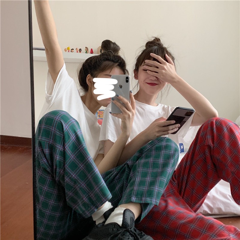 [SẴN] Quần vải caro Ulzzang Quảng Châu QDV2 | BigBuy360 - bigbuy360.vn