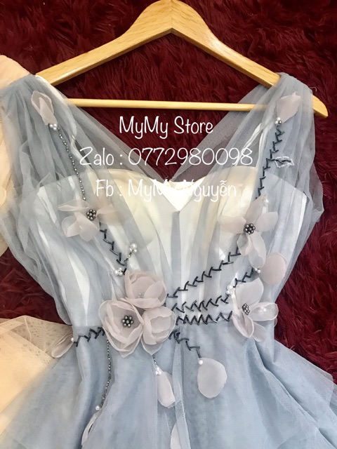 Đầm dự tiệc xếp tầng kết cườm sang trọng TRIPBLR T DRESS - size M/L ( kèm ảnh/video thật) MS137V