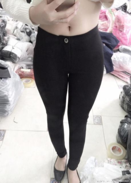 Quần tregging cạp khóa vải cotton | BigBuy360 - bigbuy360.vn