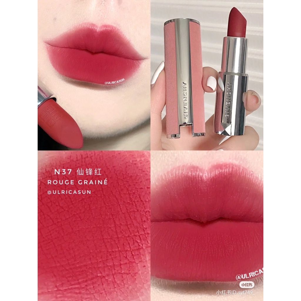 Son Thỏi Givenchy Le Rouge Sheer Velvet Matte Lipstick (vỏ hồng)