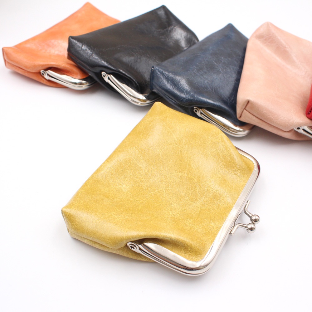 Ví YAZHOULONG da PU nhỏ xinh 13cm sáng tạo thời trang dành cho nữ