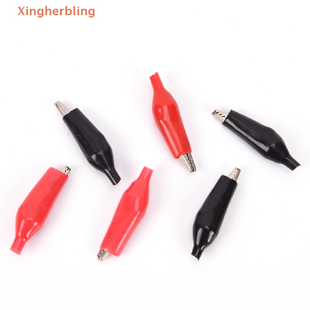 Xhb Set 10 Kẹp Cá Sấu Thử Điện Bằng Kim Loại Cách Nhiệt