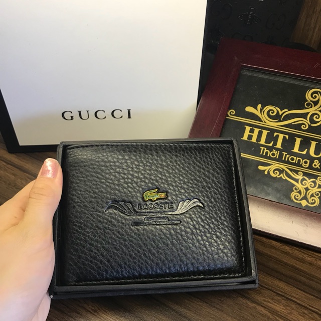 Ví Da Nam Cao Cấp Lacoste Da Bò PULLUP - 100% Da Thật, Handmade Tinh Xảo - Món Quà Tuyệt Vời Cho Người Thân