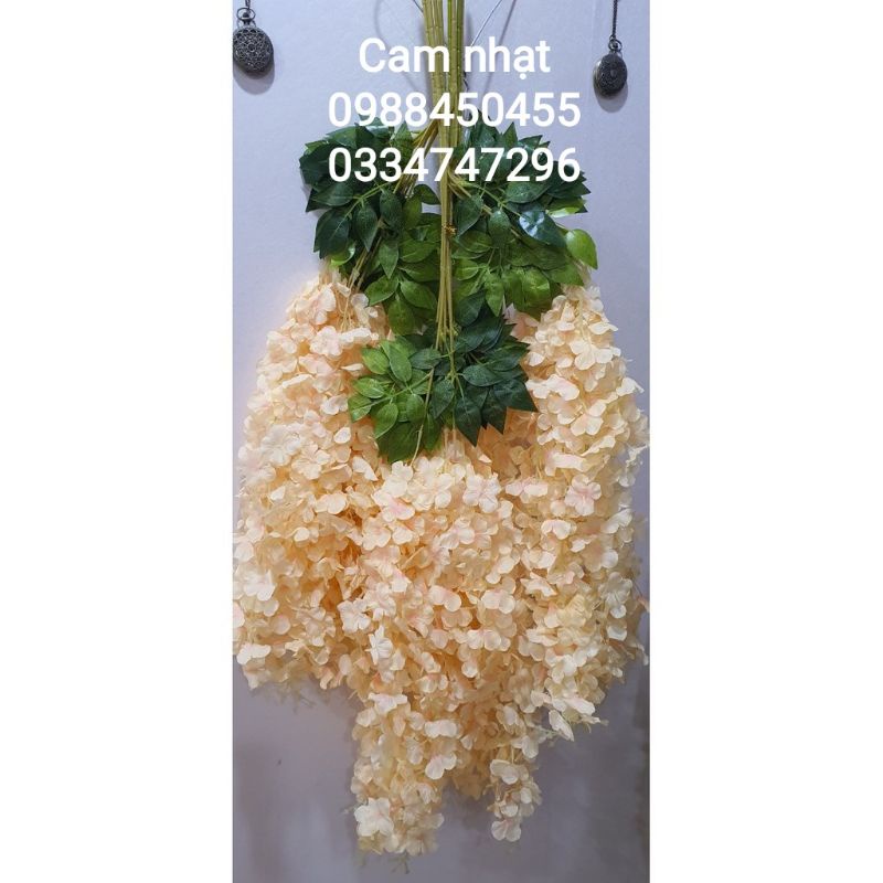 COMBO 12 CÀNH HOA TỬ ĐẰNG GIẢ DÙNG TRANG TRÍ QUÁN SỰ KIỆN CAFE, NHÀ HÀNG ,TRƯỜNG HỌC,- 12 CÀNH RẺ NHẤT THỊ TRƯỜNG