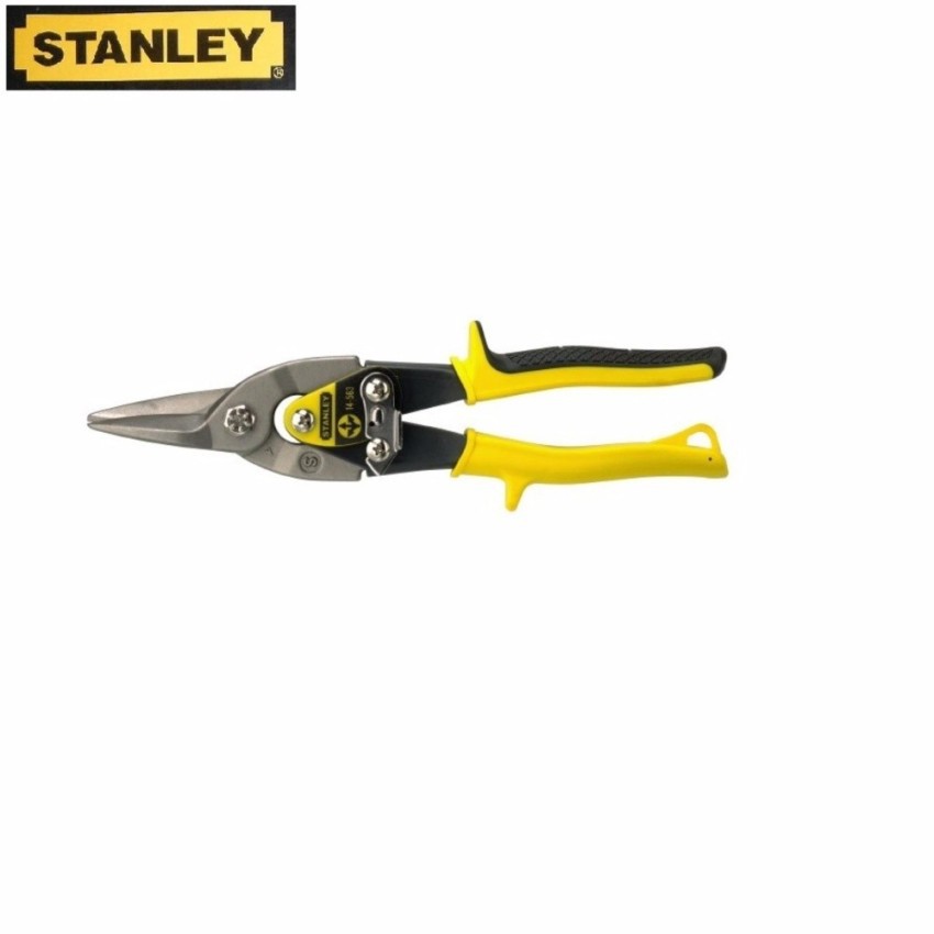 Kéo cắt tôn mũi thẳng Stanley - 14-563 10&quot;/255MM-CÁN VÀNG