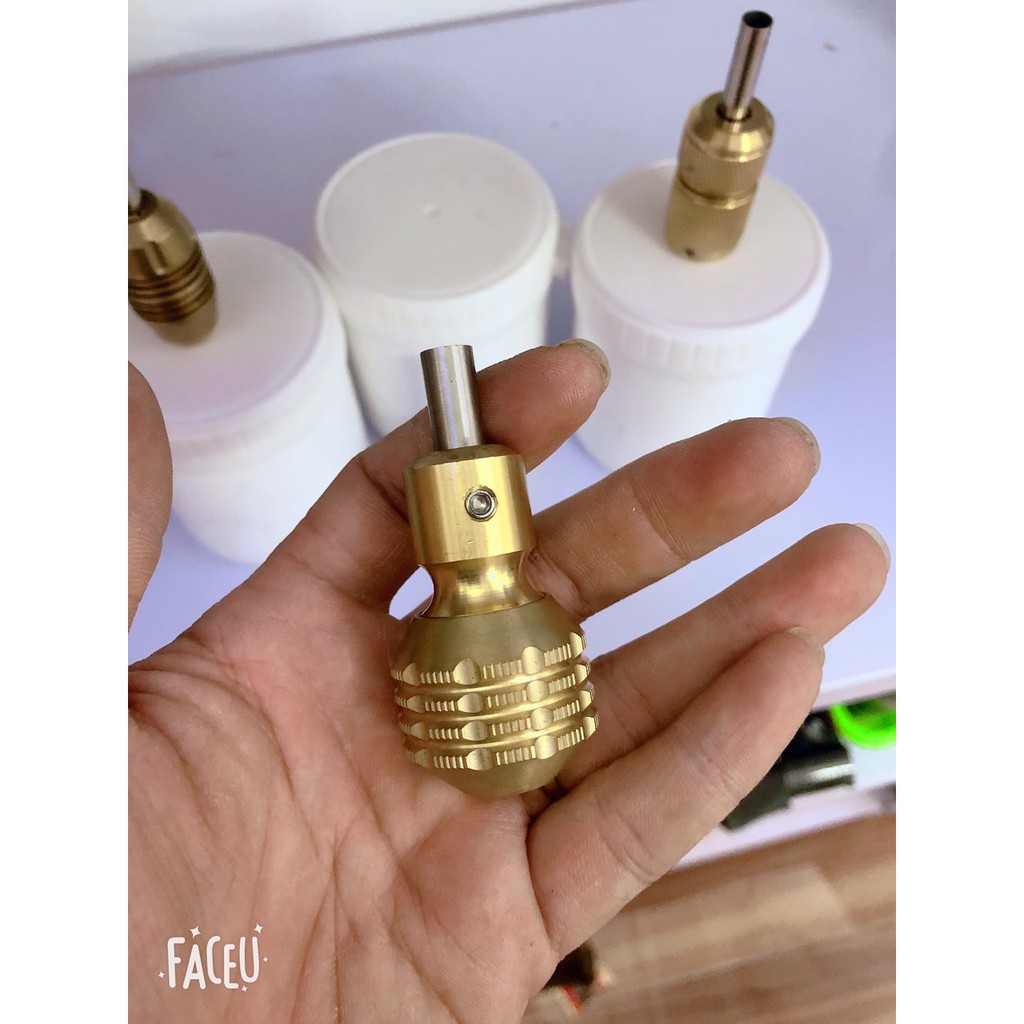 Tay cầm máy xăm Đồng - Siêu bền - Siêu đẹp