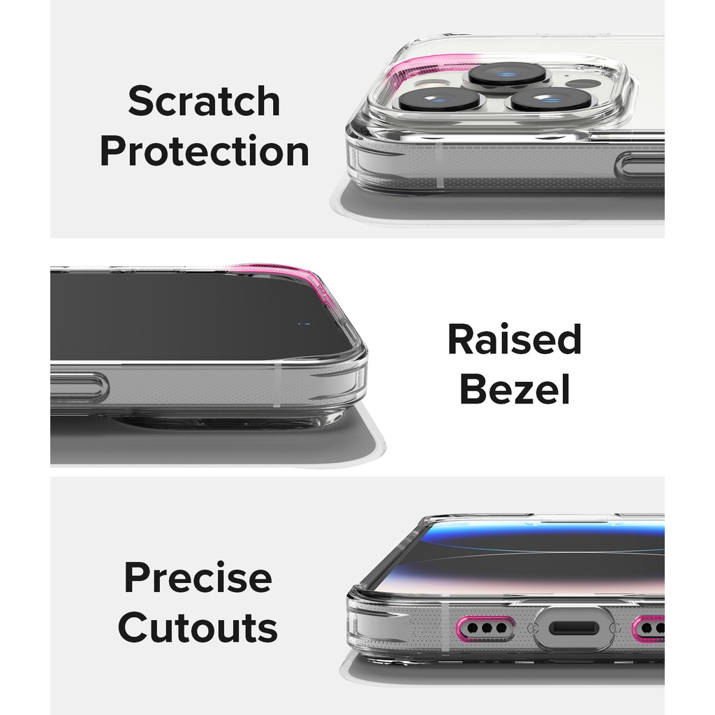 Ốp điện thoại RINGKE kết hợp pha lê trong suốt cứng thích hợp cho iPhone 14 Pro Max 14 Pro