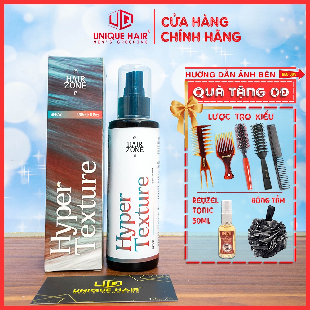 [CHÍNH HÃNG STORE HÀ NỘI] Xịt tạo phồng Hyper Texture Pre-styling by Hair Zone - 155ml