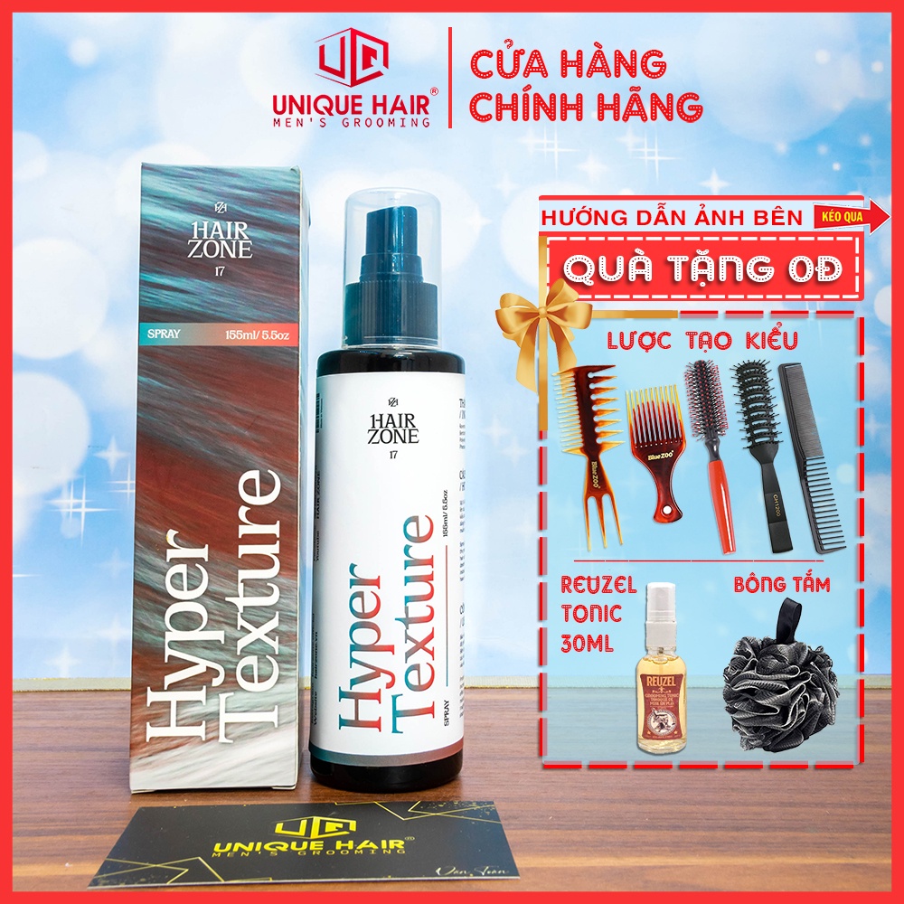 [CHÍNH HÃNG STORE HÀ NỘI] Xịt tạo phồng Hyper Texture Pre-styling by Hair Zone - 155ml