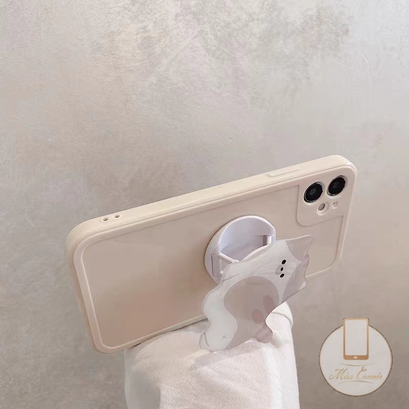 Giá Đỡ Điện Thoại Dạng Nhẫn Đeo Tay Hình Mèo Hoạt Hình Đáng Yêu