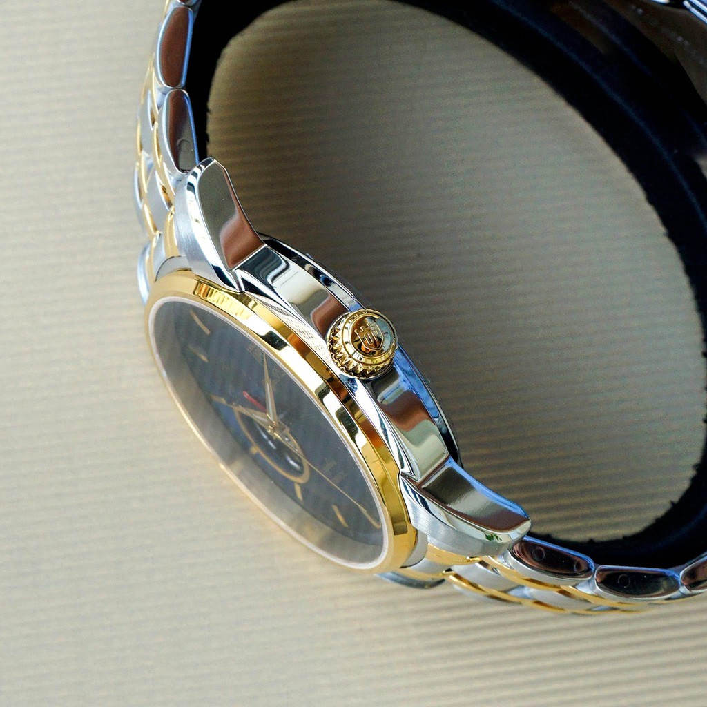 Đồng hồ nam dây kim loại mặt kính chống xước Automatic Olym Pianus OP990-163 OP990-163AMSK xanh