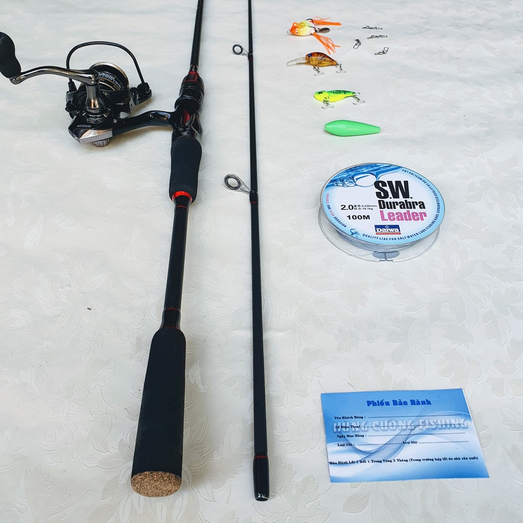 Bộ Cần Câu Lure 1 Ngọn Đỏ  Gía Rẻ Bộ Máy Đứng