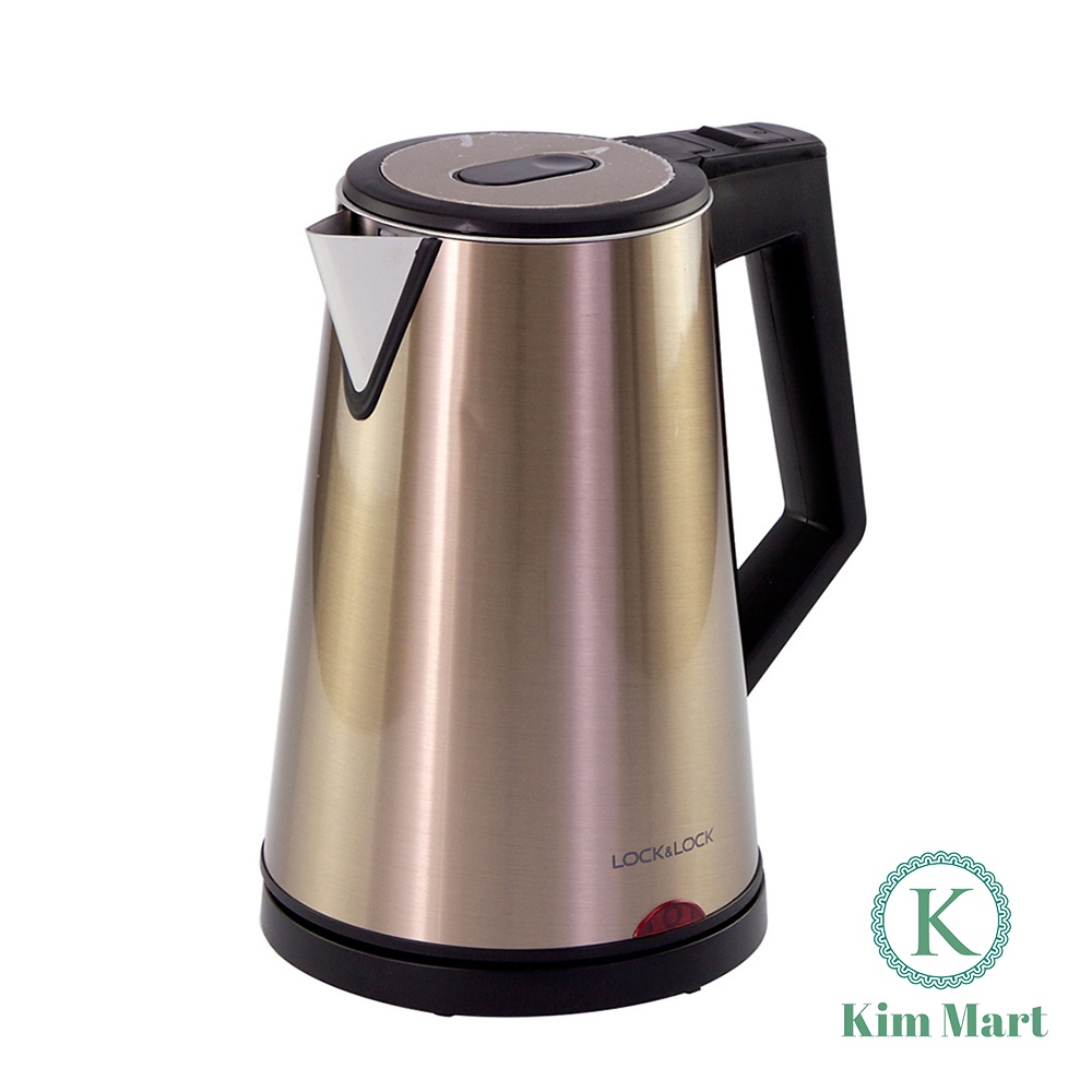 Ấm Đun Siêu Tốc 2 Lớp Cách Nhiệt Lock&Lock EJK631 GOD 1.7 Lít  Màu Vàng