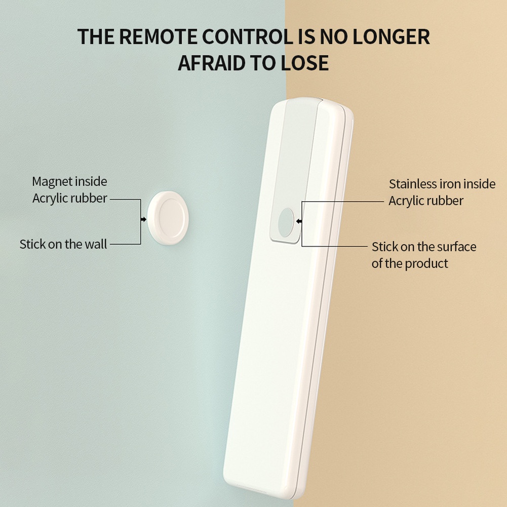 Set 2 miếng nam châm hít tường đỡ điều khiển từ xa / remote máy lạnh đa năng tiện dụng