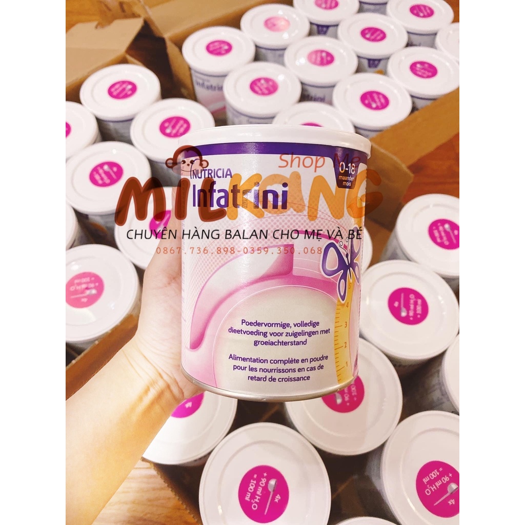 Sữa Infatrini cao năng lượng cho trẻ nhẹ cân, trẻ sinh non từ 0-18 tháng