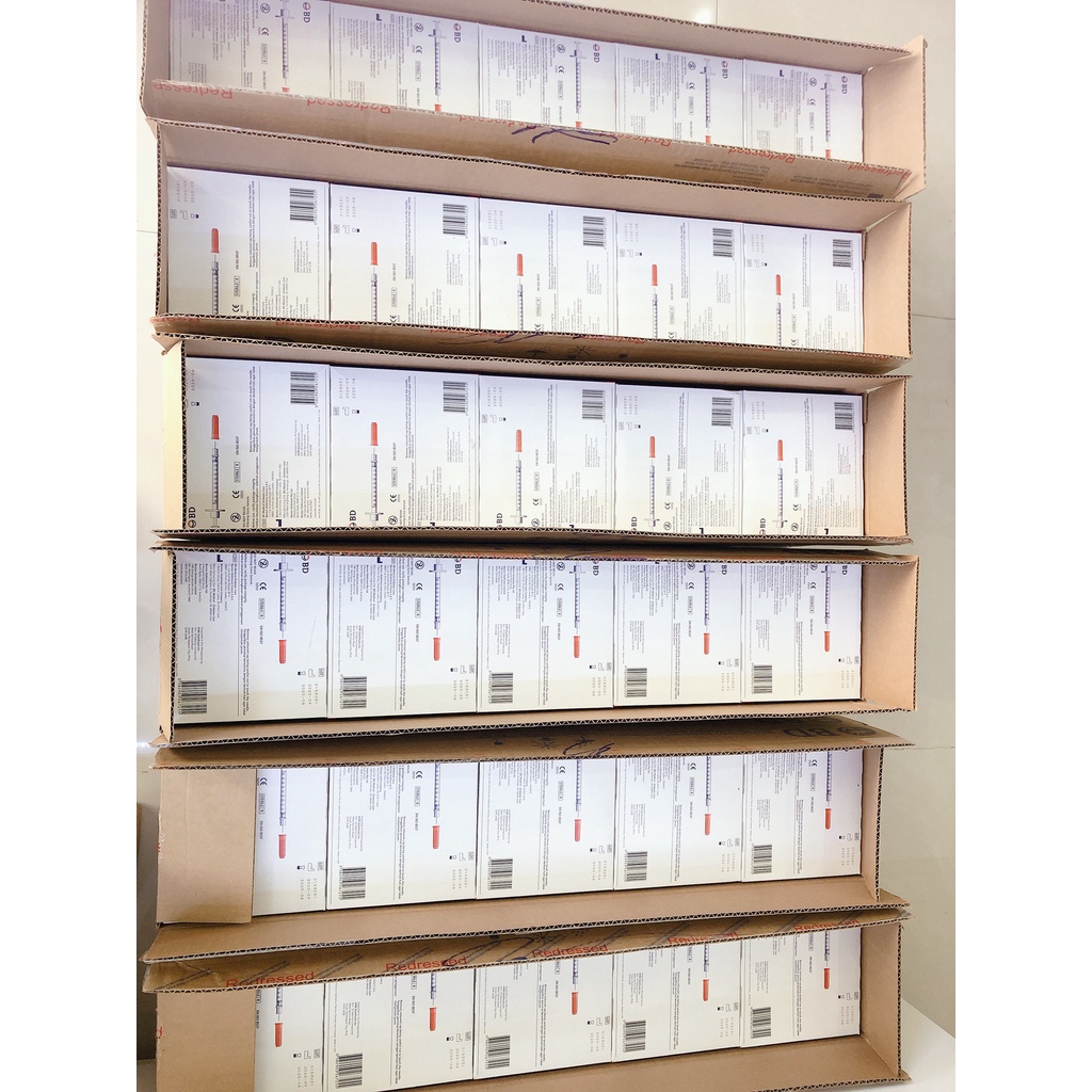 KIM TIÊM TIỂU ĐƯỜNG BD ULTRA-FINE II 0.3 ML/0.5ML/1ML/Đầu kim tiêm tiểu đường, kim bánh ú hộp 100 cái