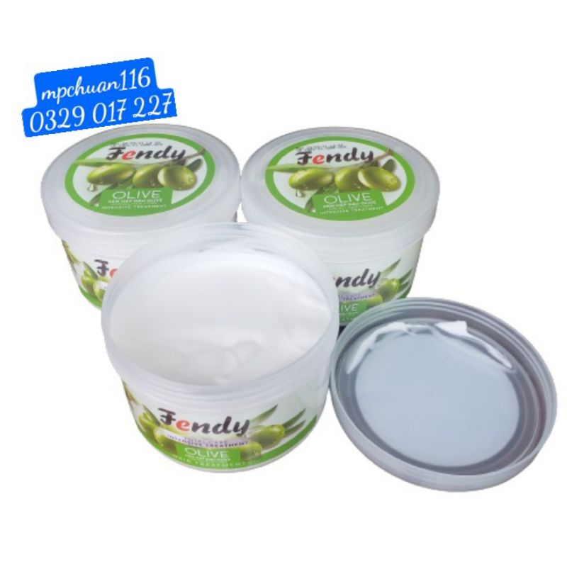 Kem ủ Fendy 500g chiết xuất olive kem hấp dầu phục hồi tóc (mẫu mới)