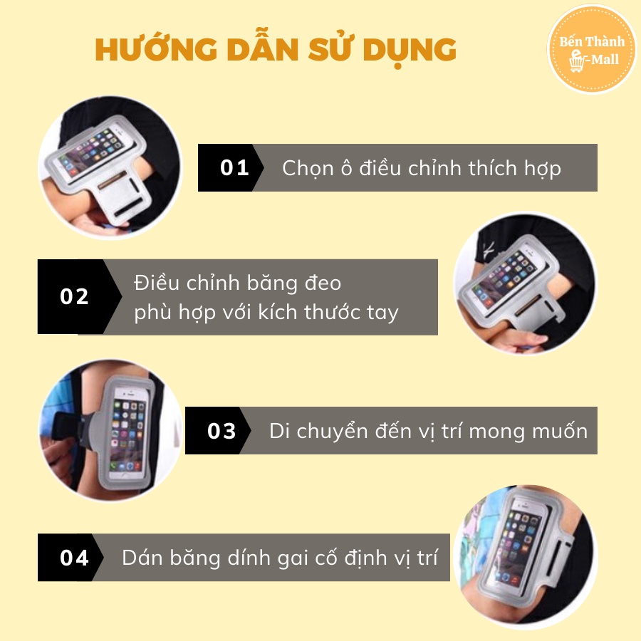 Bao Đeo Tay Điện Thoại Chạy Bộ Thể Dục Siêu Mỏng Nhẹ[4.5 &amp; 5.5inch]